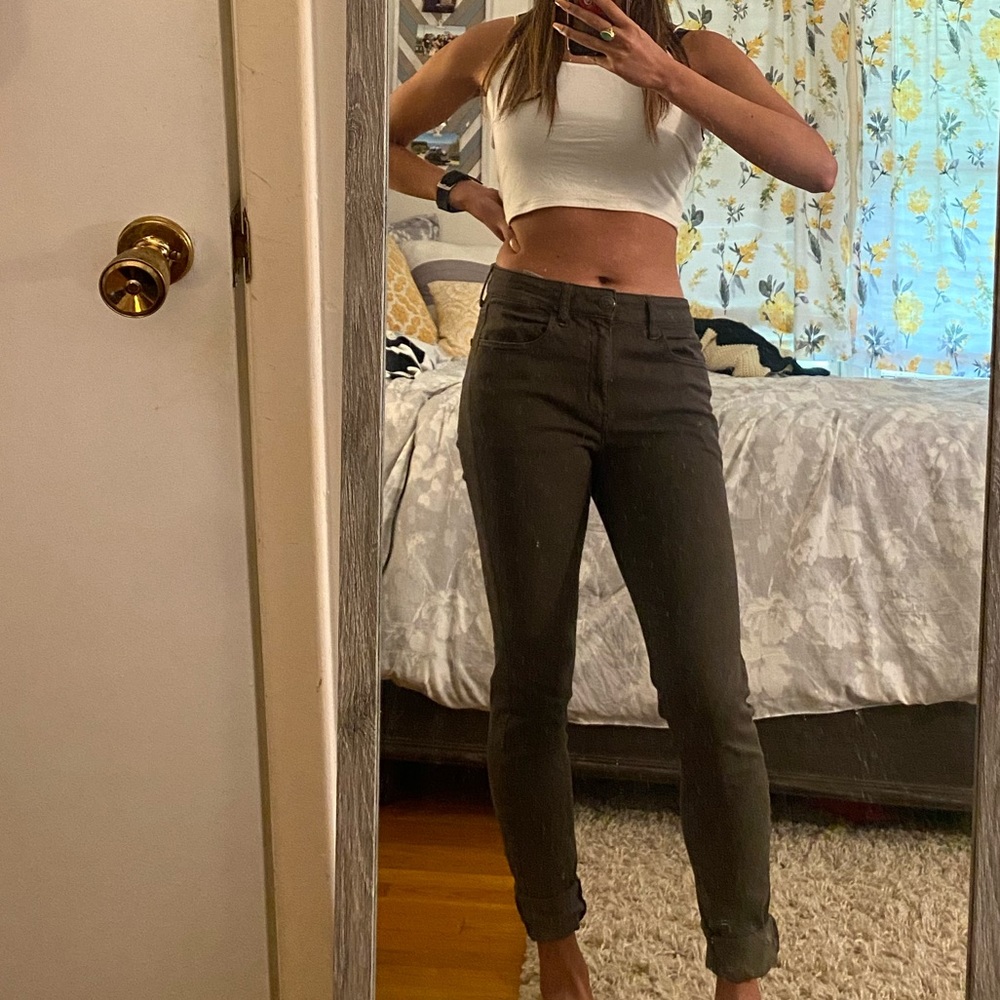 Olive Green Jeans